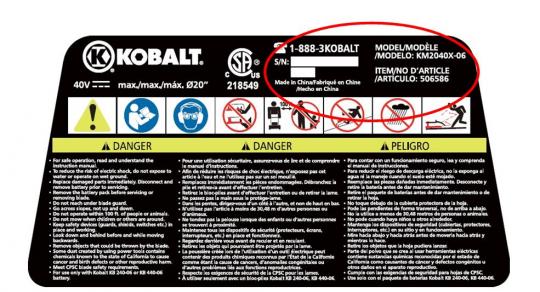 Kobalt lawn mower 40v battery hot sale